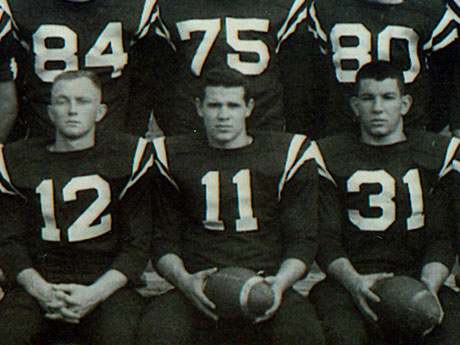 1958 - Co-captain of his Huntington co-champion High School football team