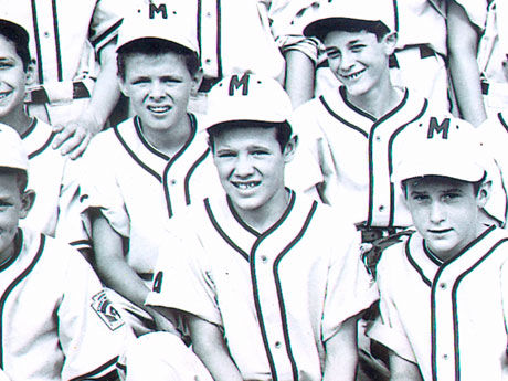1953 - Jerry on the District Champion Mineola All Star Little League team