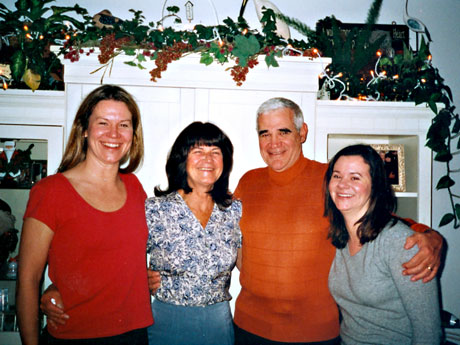 Jerry with his wife and daughters